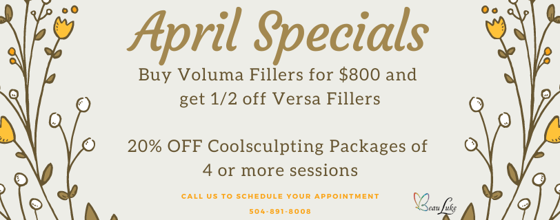 Voluma Filler Specials, Versa Filler Specials, Coolsculpting Specials